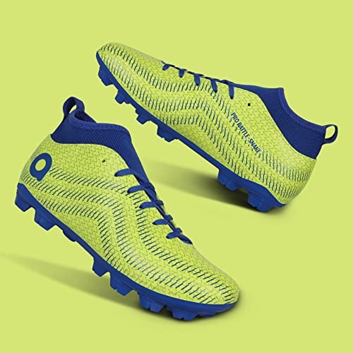 Aivin Pro Rattle Snake Football Stud, Lightweight Insole/Comfort and Grip Football Shoes for Men Green - Image 2