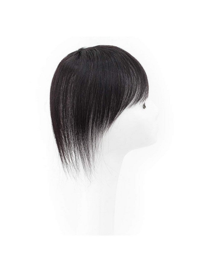 Remeehi Human Hair Invisible Clip In Hairpiece Straight Toupee Or Topper Wiglet Top Thin Hair On Mono 8 Inch Reddish Brown - Image 4