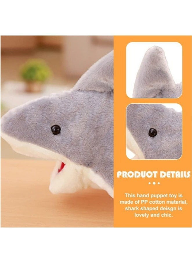 Cute Plush Shark Hand Puppet Shark Puppets Toys, Kids Hand Puppets Plush Shark Toys Soft Shark Gloves Figure - Image 3