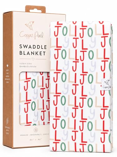Copper Pearl Swaddle Blankets for Newborns Soft Stretchy Receiving Blankets for Boys and Girls Large 46 x 46 Inch Baby Blankets Lightweight and Breathable Swaddles Jolly - Image 1