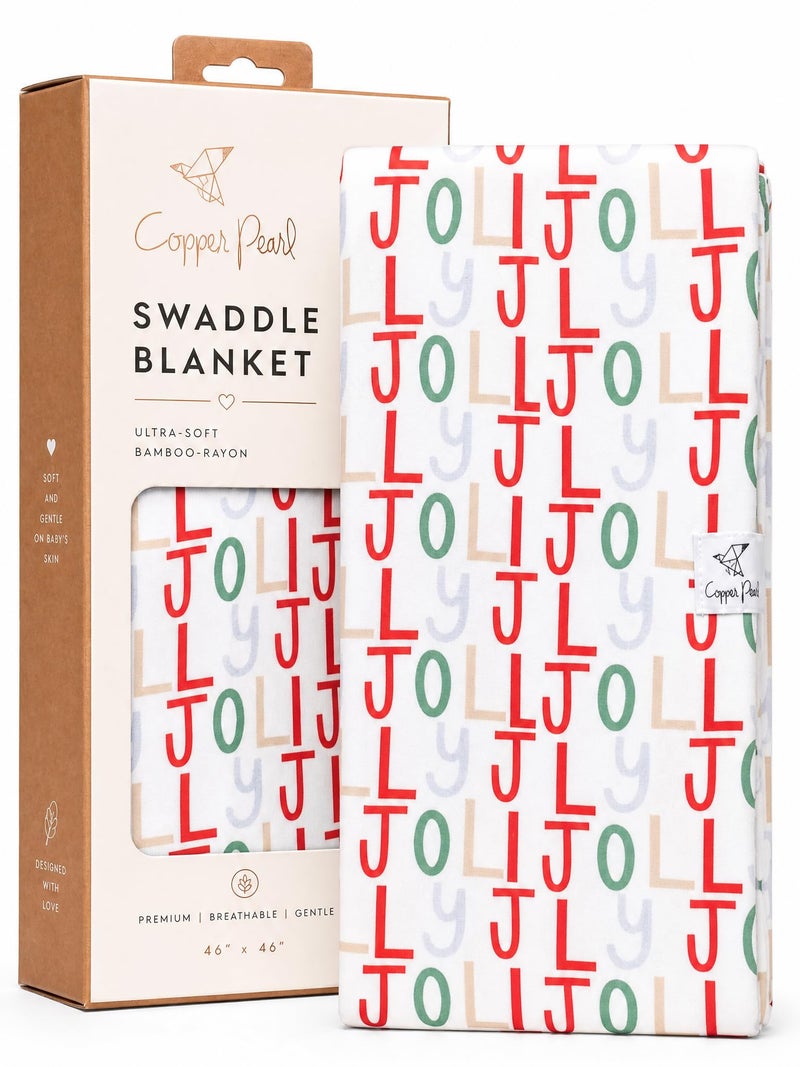 Copper Pearl Swaddle Blankets for Newborns Soft Stretchy Receiving Blankets for Boys and Girls Large 46 x 46 Inch Baby Blankets Lightweight and Breathable Swaddles Jolly - Image 2