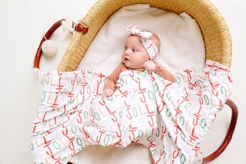 Copper Pearl Swaddle Blankets for Newborns Soft Stretchy Receiving Blankets for Boys and Girls Large 46 x 46 Inch Baby Blankets Lightweight and Breathable Swaddles Jolly - Image 3