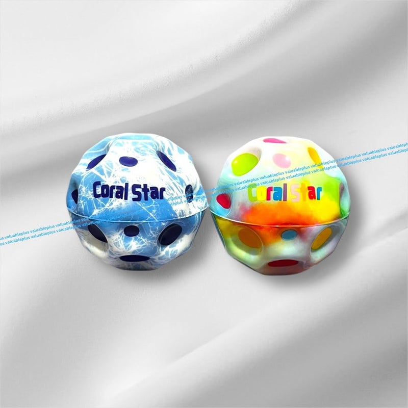 Valuableplus 1Pc Super High Bouncing Ball Toy for Kids Outdoor Fun (Pack of 1) (Moon Ball) - Image 1