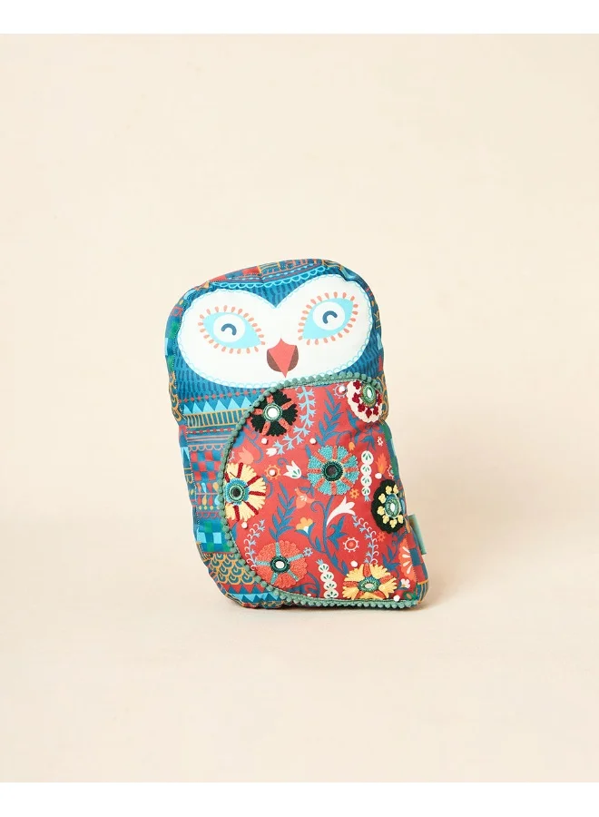 Chumbak Royal Hoot Owl Shape Cushion 13"x8" | Palace Memoirs