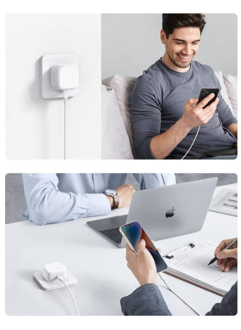 Generic - Iphone 15 Fast Charger Bundle 20w Foldable Usb C Power Adapter With 60w Cable - Image 1
