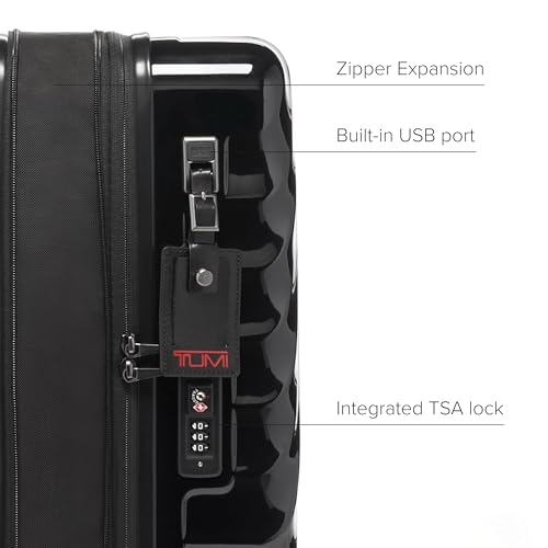 TUMI - 19 Degree International Expandable 4 Wheeled Carry-On - Hard Shell Suitcase - 21.8" X 14.0" X 9.0" - Black - Image 5