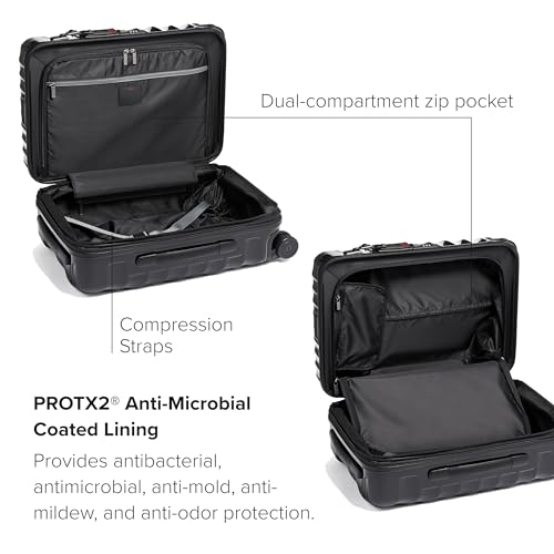 TUMI - 19 Degree International Expandable 4 Wheeled Carry-On - Hard Shell Suitcase - 21.8" X 14.0" X 9.0" - Black - Image 3