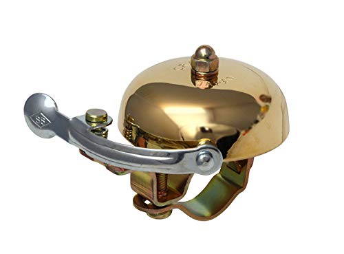 Crane Bike Bell, Brass, Suzu Bicycle Bell, Made in Japan for City Bikes, Cruisers, Road Bikes or MTB, Fits Bars diameters 22.2 to 26.0mm - Image 1