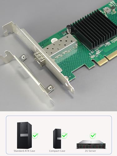 GLOTRENDS ST7315 10G SFP+ Network Card, Intel 82599EN (X520-DA1) Controller, 10Gb PCIe x4 NIC, Low Profile, Supports iSCSI/FCoE/PXE Boot, VT-c Virtualization - Image 5