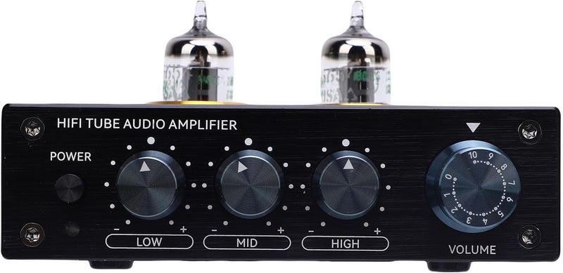مضخم أنبوبي فراغي HiFi مع ضبط الجهير والثلاثي، مضخم أنبوبي لعشاق الصوت لأنظمة الصوت المنزلية الاستريو، نغمات دافئة غنية وجودة صوت HiFi، إشارة محسنة - Image 2