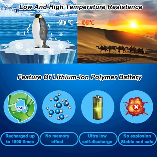 OSTENT 3.7V 1500mAh Li-ion Polymer Lithium Ion Rechargeable Battery Pack Replacement for Nintendo Wii U Gamepad - Image 4