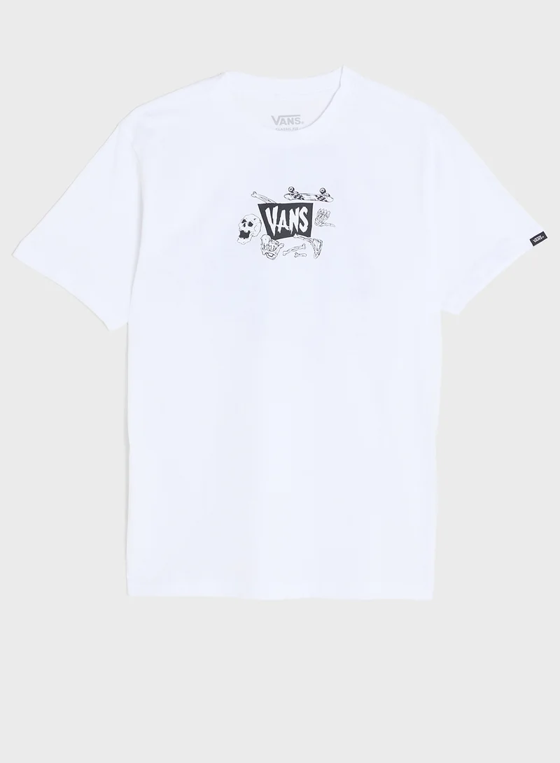 VANS Kids Skeleton Graphic T-Shirt