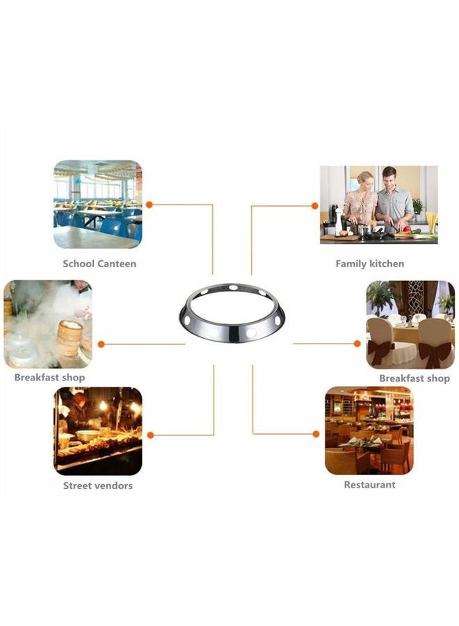 Mooduuty Wok Ring stainless steel Wok Rack 9 Inch Reversible Size for Kitchen Use - Image 4