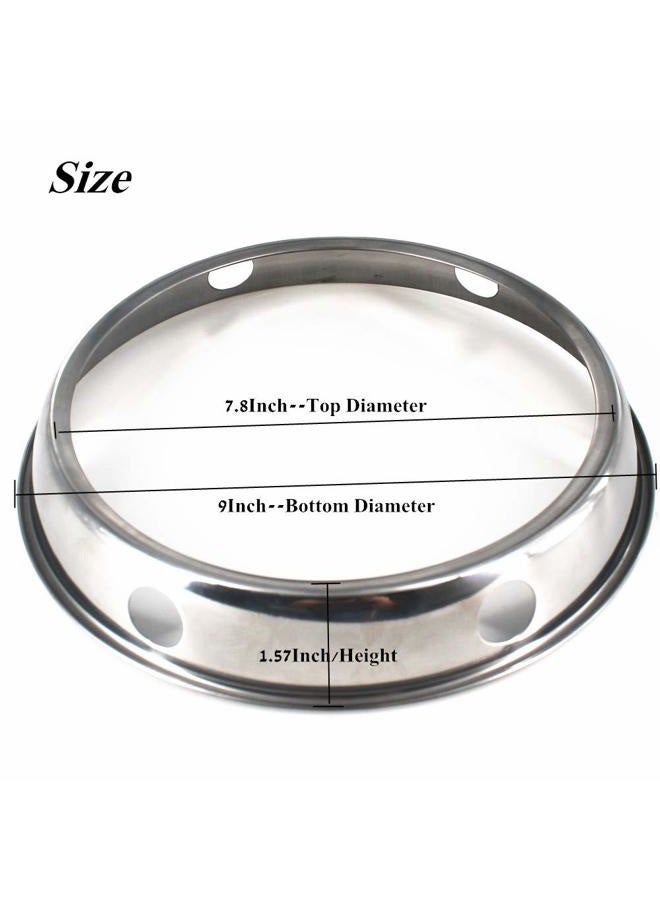 Mooduuty Wok Ring stainless steel Wok Rack 9 Inch Reversible Size for Kitchen Use - Image 3