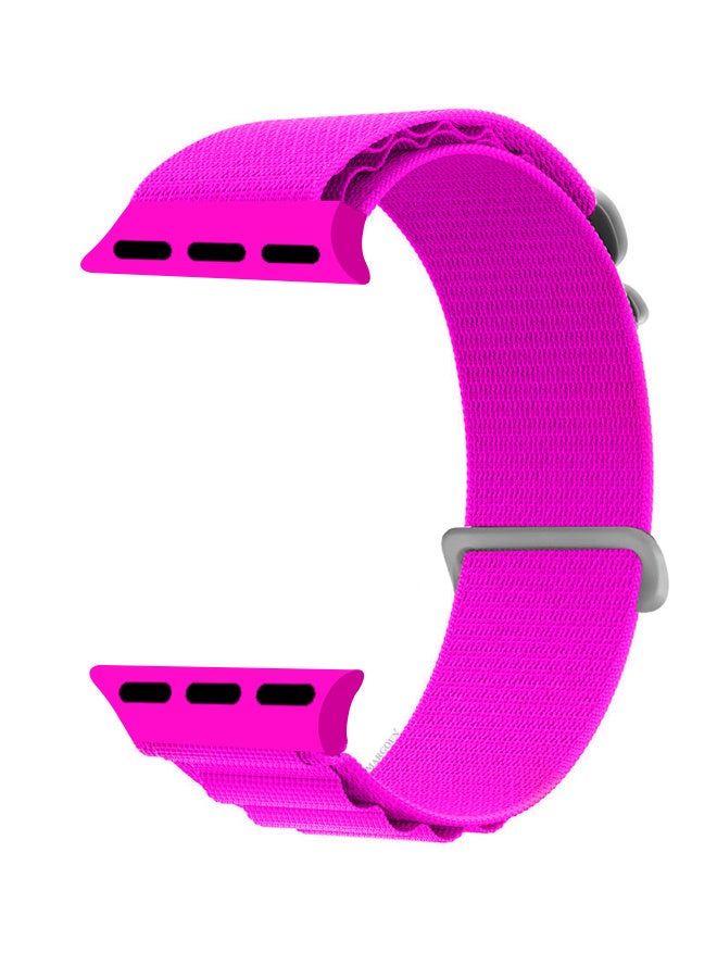 Replacement Band for Apple Watch Band 49mm 45mm 44mm - Alpine Loop Band for Women Men - Adjustable With Metal G-Hook Strap For iWatch Ultra Series SE 8/7/6/5/4/3/2/1 - Hot Purple - Image 2