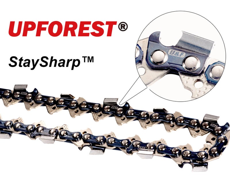 UPFOREST 6" Chainsaw Chain Pole Saw 3/8" LP Pitch, 043" Gauge, 28 DL Fits Milwaukee 2527-20, 2527-21, M12, Kobalt CRAFTSMAN CMCCSL621D1,KOBALT KPS1024A-03,WORX WG324,REMINGTON 11409-01,Oregon R28(90MOPX28) - Image 2