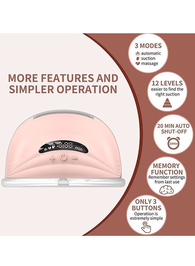 جونيس حَلَّابة صدر كهربائية مزدوجة قابلة للارتداء – ٢ قطعة، بثلاث أوضاع و١٢ مستوى - Image 2