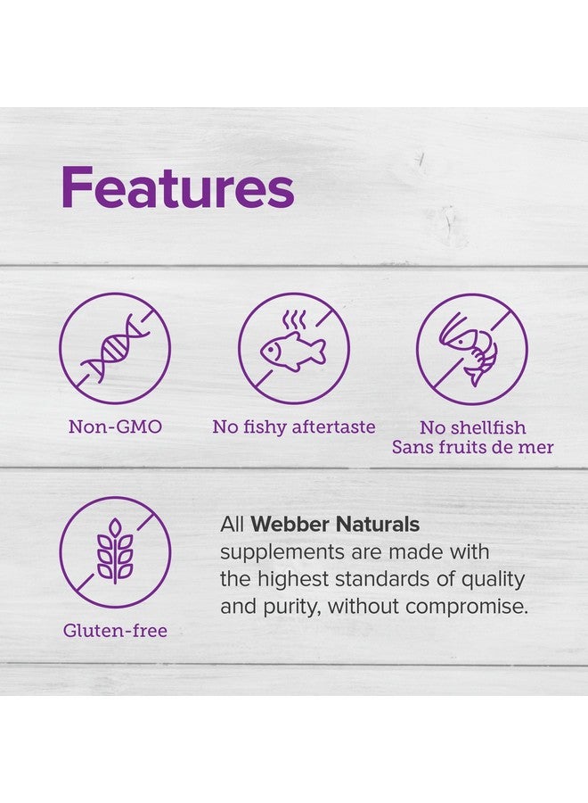 Webber naturals Webber Naturals Fish Oil 2850 mg, High Potency, 1800 mg Omega-3 per Serving, 240 Clear Enteric Softgels, No Fishy Aftertaste, Ultra-Purified, Supports Heart, Cognitive, and Joint Health - Image 2