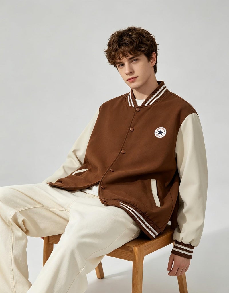 كونفرس Converse سترة ملونة للرجال والنساء بسيطة - Image 2