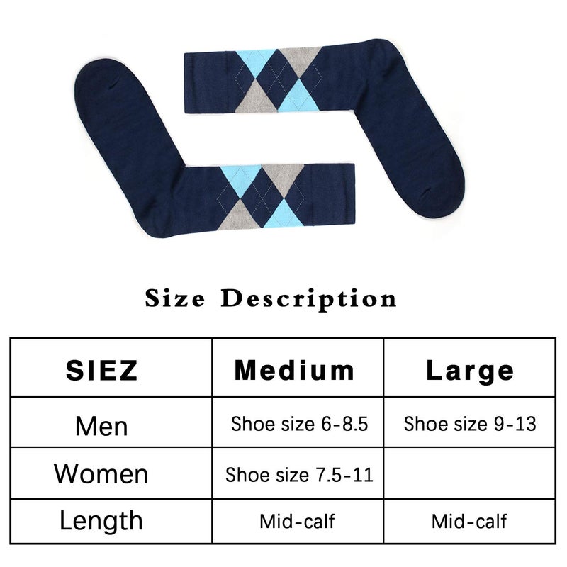 7DayOtter Men Modal Odor Resistant Dress Cotton Business Crew Socks Patterned Dress Socks - Image 3