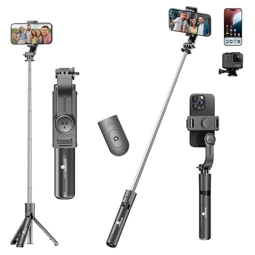 Kratos K24 Selfie Stick Tripod, 67 CM / 26 Inch, 3-in-1 Multifunctional Design with Detachable Wireless Remote, Portable & Lightweight Selfie Stick for Vlogging, Photography for All Mobiles - Image 1