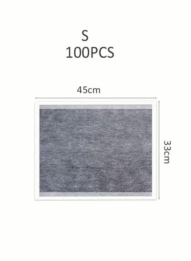 ضغط فين فوط تغيير حفاضات من فحم الخيزران للاستخدام مرة واحدة، مقاس صغير - عبوة من 100 قطعة، حماية من 5 طبقات بدرجة طبية، مقاومة للماء وسريعة الجفاف للتحكم في الروائح، رعاية سلس البول للأطفال والرضع والبالغين وكبار السن - Image 2