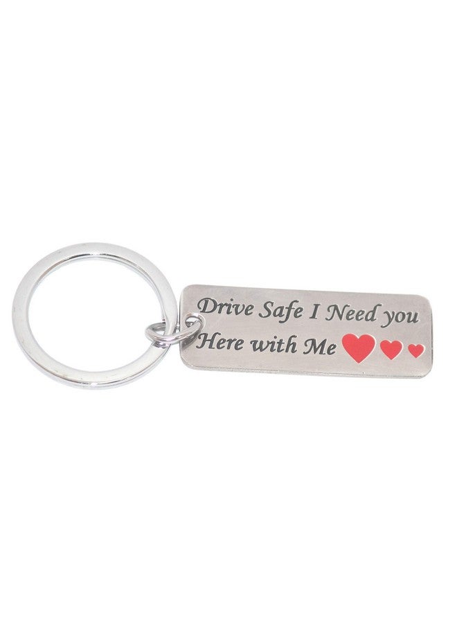 Aura Drive Safe Key Chain Keyring Engraved On Heavy Metal Tag for Husbands, Men Women - Image 1