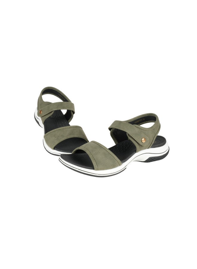 ZAYNA 221-278 Zayna Ladies Casual Sandals 23ABT174 Green - Image 3
