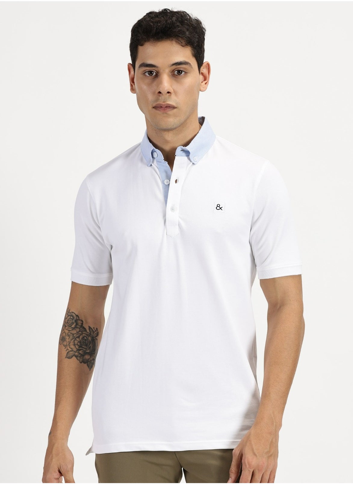 Simple & Rare Classic Collar Men's Polo Shirt 