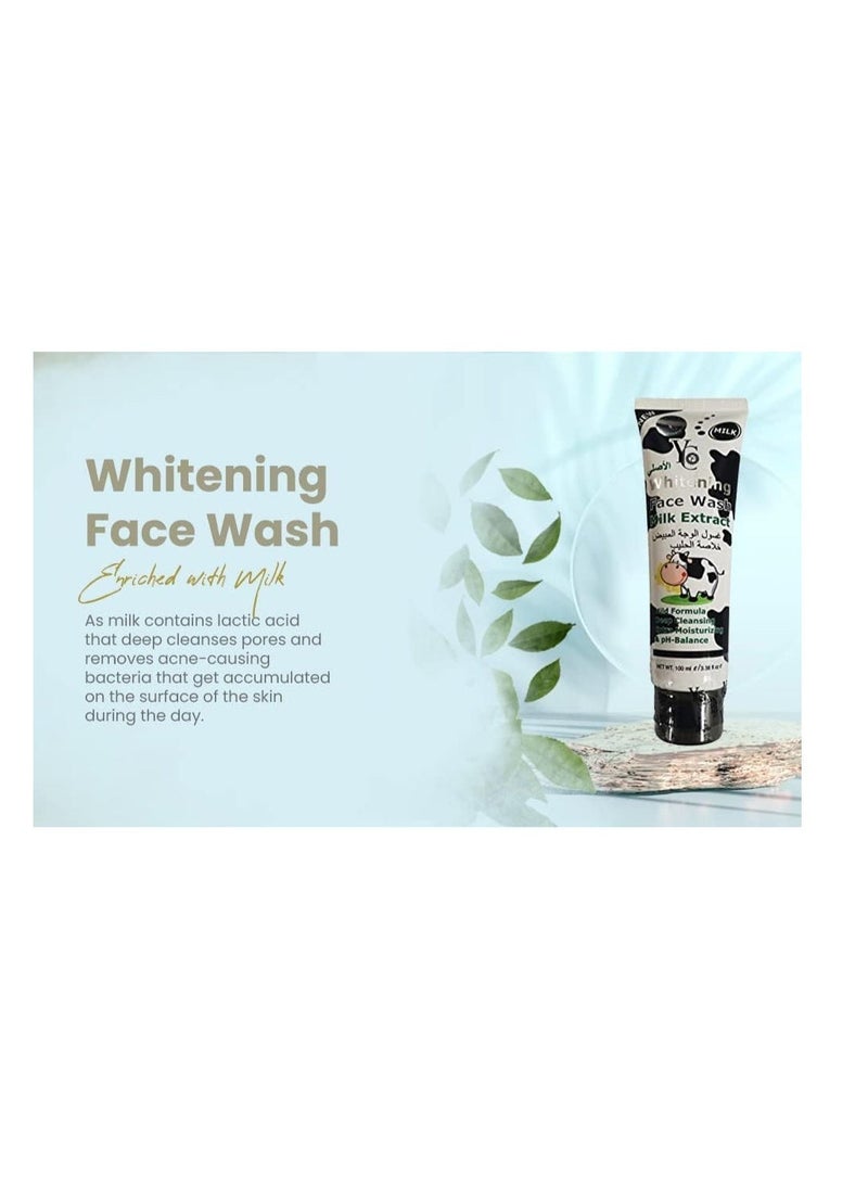YC Whitening Face Wash With Milk Extract - 100 ml - Image 3