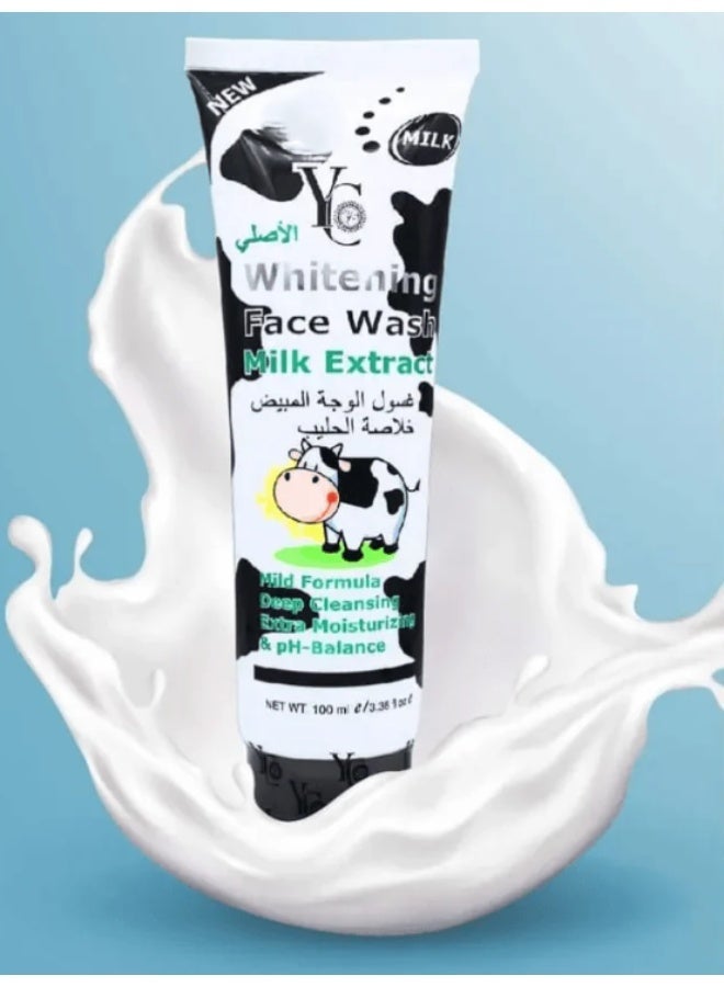 YC Whitening Face Wash With Milk Extract - 100 ml - Image 1