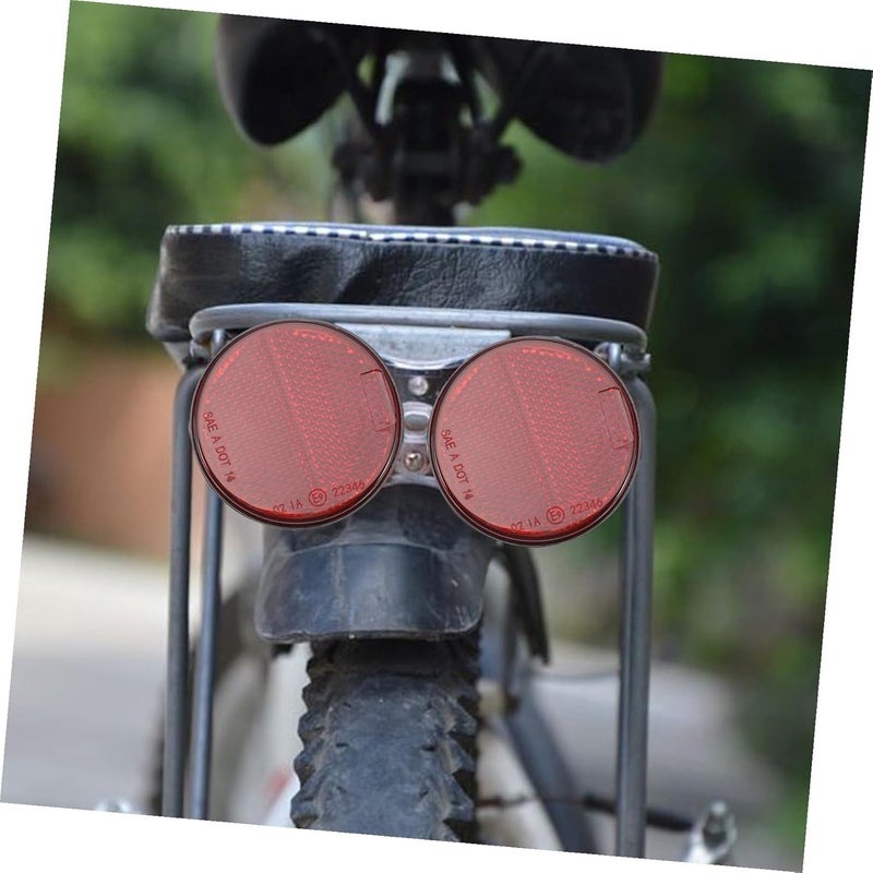 8pcs Round Trailer Reflectors Screw Mount Vehicle Reflective Warning Signs for Motorcycles Trucks Trailers Caravans High Temperature Resistant Safety Accessories - Image 5