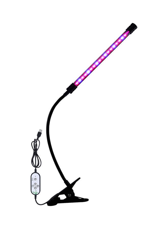 إسكدنيا ضوء نمو LED مزوَّد بمؤقت 4/8/12 ساعة، وخمسة مستويات سطوع. أسود 30.00x8.00x12.00سم - Image 1