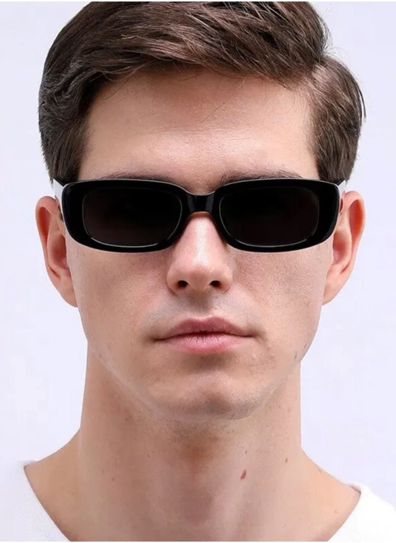 JewelryEveryday - Elegant And Modern Unisex Black Sunglasses - Image 1
