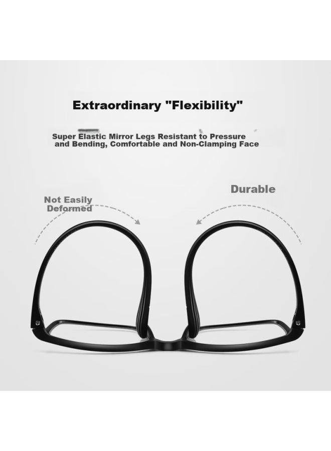 Oona Onna Hd Tr Blue Light Blocking Reading Gl For Men And Women, Black Silver, +3.00 Power - Image 3