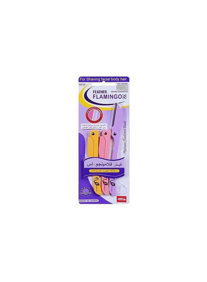 Razors For Facial Hair - 3 Pieces Multicolour