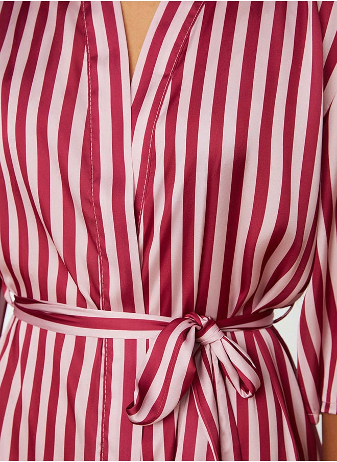 trendyol - Stripe Print Robe - Image 1