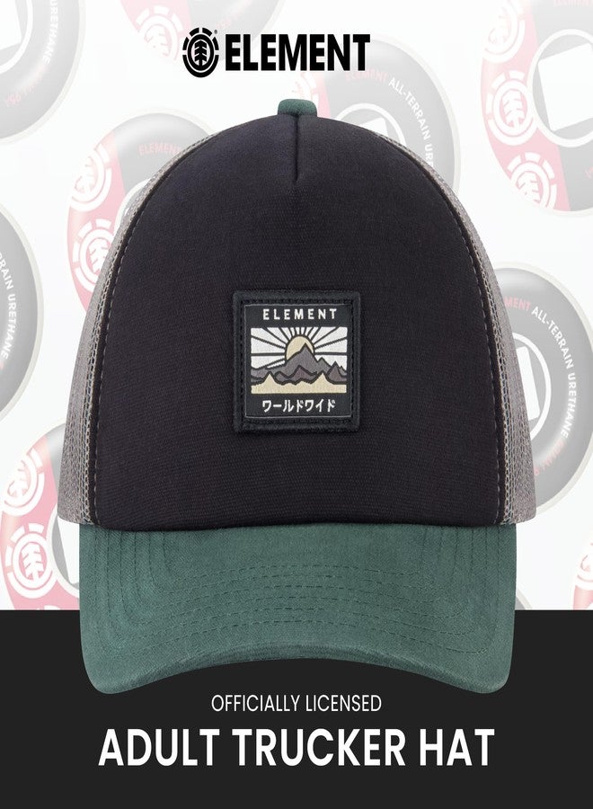 إيليمنت قبعة سائق الشاحنة من إيليمنت، قبعة بيسبول للبالغين بحافة منحنية، أسود، مقاس واحد - Image 2