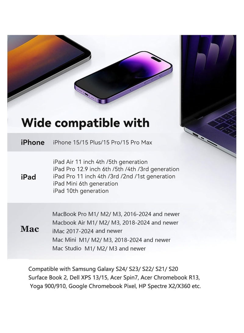 For Apple MFi Certified USB-C to HDMI Adapter 4K@60Hz for iPhone 17 16 15 MacBook Pro Air iPad Pro, Digital AV HDMI 2.0 Cord Compatible with Samsung Galaxy S24 S25 - Image 2