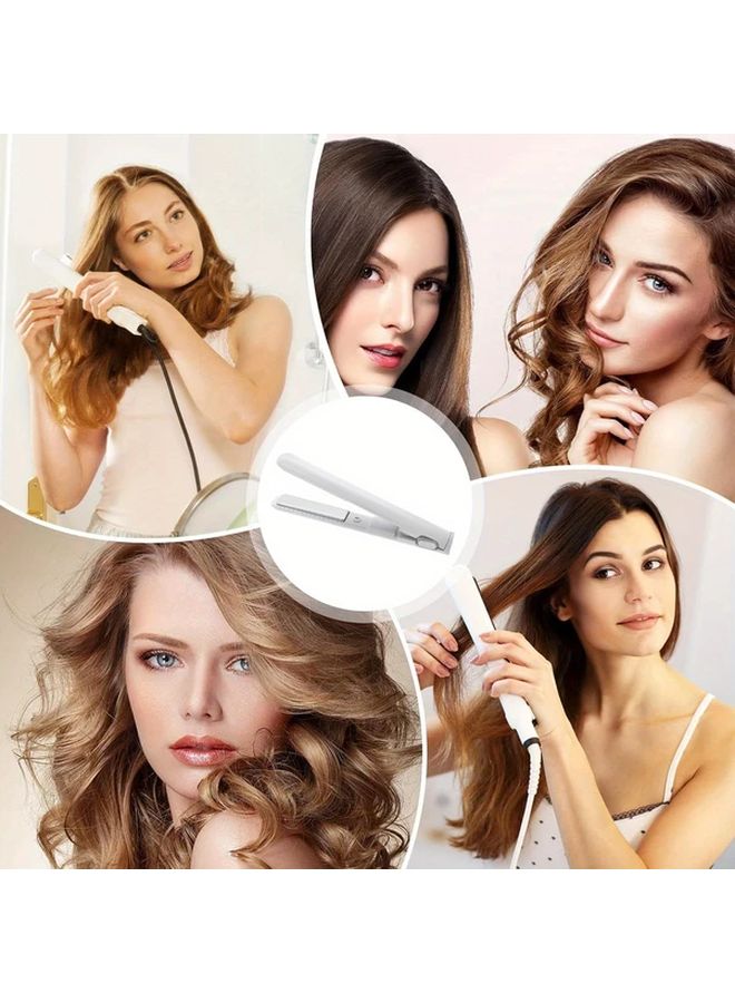 Purple 2 In 1 Curling Iron And Straightener Quick Heat USB Powered For All Hair Types - Image 5