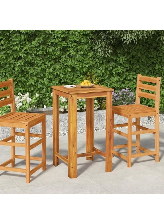 vidaxl vidaXL Garden Bar Table 60x60x105 cm Solid Wood Acacia  - Image 1