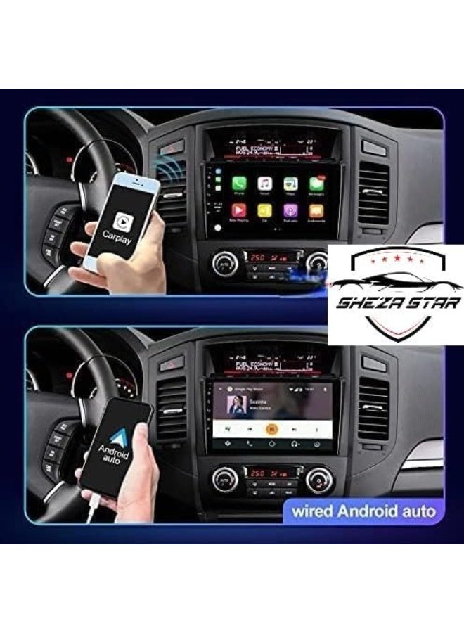 SHEZA STAR Android Car Stereo for Mitsubishi Pajero 2006-2016 4GB RAM 64GB ROM Support Carplay, M-Link Wi-Fi BT, Radio GPS, 9 Inch IPS.QLED, Screen with 360D Camera Included - Image 2