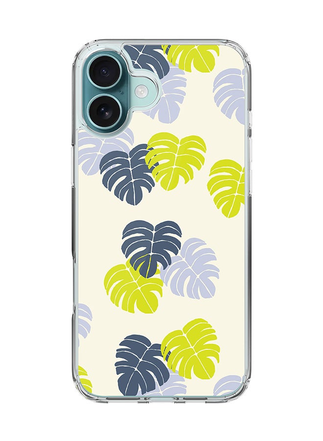 Stylizedd غطاء آيفون 16 بلس [متوافق مع MagSafe] غطاء مغناطيسي رقيق شفاف - أوراق الجزيرة FP - Image 1