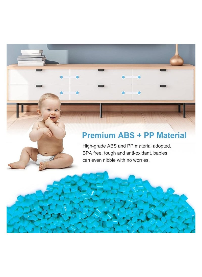 Generic - Baby Proofing Strip for Doors and Cabinets, Multi - Child Safety Locks - 4 Pack - Image 1