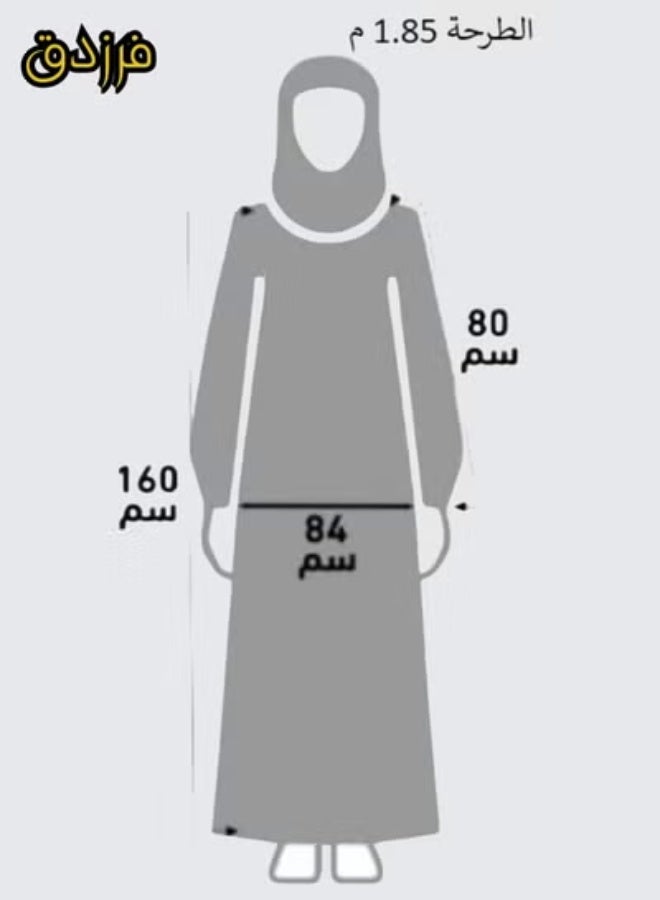 Farazdaq Wide and comfortable women's prayer sheet, excellent cold material - Image 5