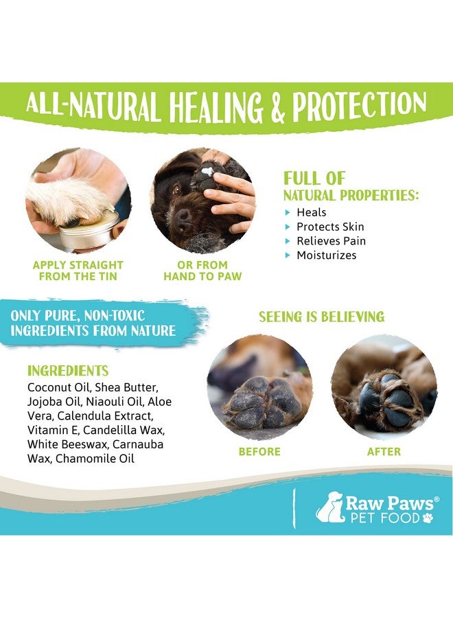 Raw Paws Paw & Nose Balm, 4Oz  Paw Wax For Dogs  Dog Paw Balm  Dog Paw Soother For Dogs  Cat Paw Balm  Natural Paw Balm For Dogs  Cat & Dog Paw Moisturizer  Paw Butter Balm For Dogs & Cats - Image 4