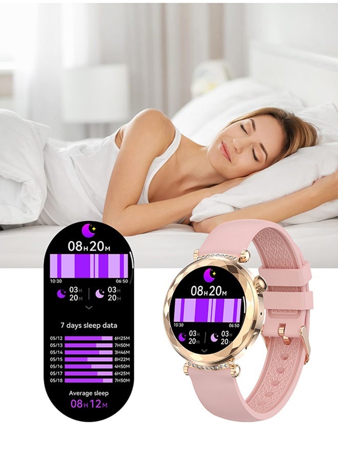 RollsTimi  Women's Smartwatch Ultra Thin 1.19 Inch Touchscreen - Bluetooth Calls, 180 mAh 100+ Sports Modes, Sleep Monitor, Pedometer, IP68, Compatible Sports Watch - Image 2