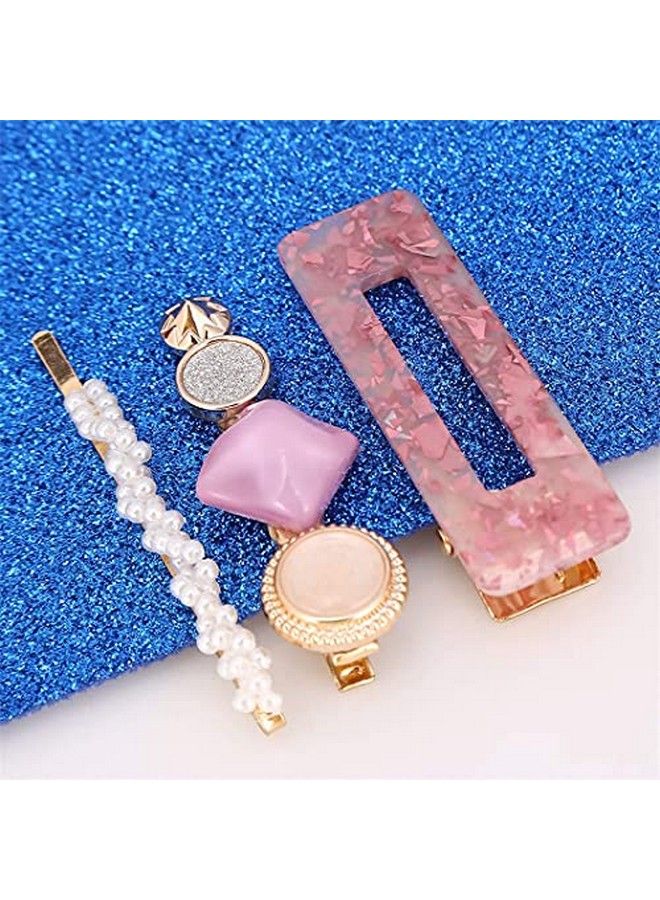 Ngel 3Pcs Acrylic Hair Clip; Pearl Hair Clip; Styling Hair Accessories; Elegant Pearl Hair Pins For Women & Girls - Image 5