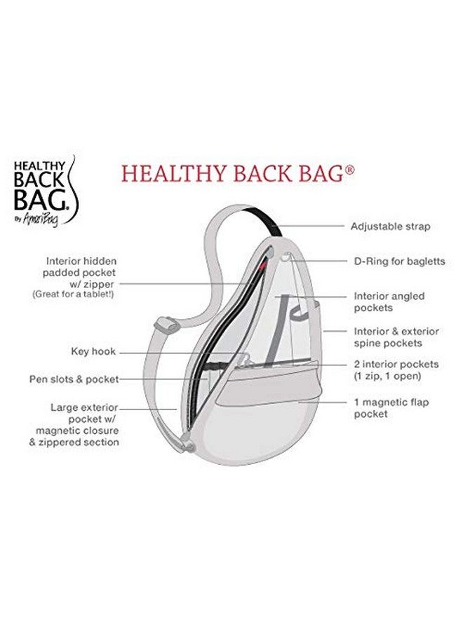 AmeriBag Classic Distressed Nylon Healthy Back Bag Tote Medium (Taupe) - Image 2