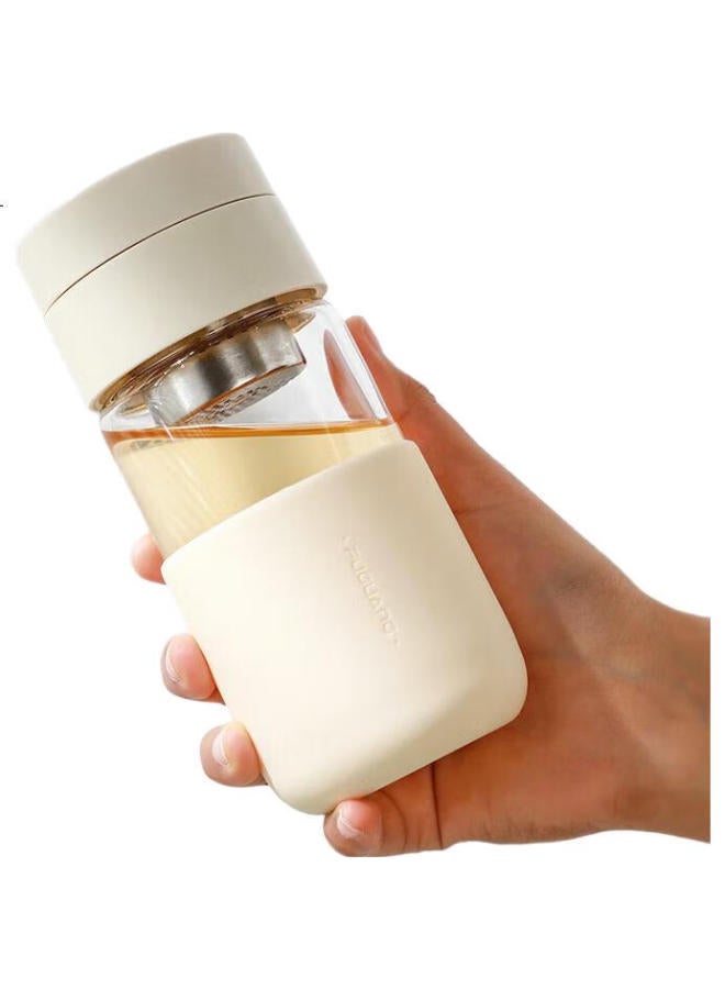 Fga Fuguang Glass Cup For Women, Capsule Tea Infuser Mug, Portable, Stylish, Office And Student Use, Tea-water Separation Cup, 360ml - Image 2